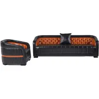AEA Luxus Dreisitzer mit Sessel Wohnlandschaft Polstergarnitur Relax Sofa 3+1 Sitzer