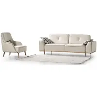 AEA Luxus Wohnzimmer Set Sofa 3-Sitzer handlich Sessel Modernes Design Couch