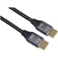 PremiumCord DisplayPort – DisplayPort (1.50 m), Câble vidéo, Noir, Gris