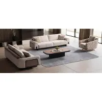 AEA Moderne Wohnzimmer Couchgarnitur Edle Dreisitzer Sofas Stoffsessel