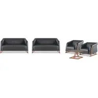 AEA Sofagarnituren Sofa-Set Sitzmöbel Ledersofas 2-Sitzer Sessel Couchtisch