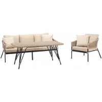 Xl Moebel Gmbh Sofagarnitur Sofa 3 Sitzer Moderner Sessel Couchtisch Beige Luxuriöse Rattan