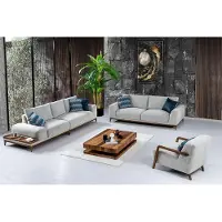 AEA Sofa Wohnzimmergarnitur Polstergarnitur Set Sofakombination Sitzgarnitur 4+3+1