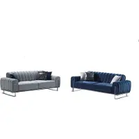 AEA Sofa 3-Sitzer Relaxgarnitur Wohnzimmer 2tlg Lounge-Garnitur Komplettsofa Couch