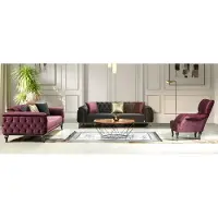 AEA Sofagarnitur Italienischer Stil Sitzgarnitur Wohnlandschaft Sofa Couch 3+3+1