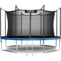 Neo-Sport Trampoline de jardin 13ft/404cm avec filet intérieur et échelle