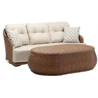 AEA Garten Rattanmöbel Sofagarnitur Terrasse Set Balkon Outdoor Lounge Möbel 2tlg.