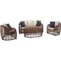 AEA Gartenmöbel Sitzgarnitur Sitzgruppe Sofa Couch Polster Garten Terrasse Möbel