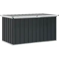 vidaXL - Coffre de jardin - 129x67x65 - cm - anthracite