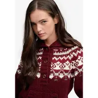 Superdry Sweat à Capuche Fairisle 1/2 Button Hoodie
