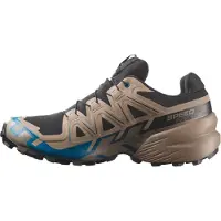 Salomon - Chaussures de trail en GORE-TEX - Speedcross 6 GTX Black/Desert Tan - Taille 44 - Beige