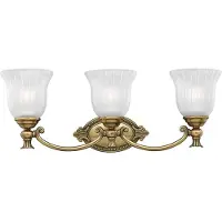 Elstead Lighting Francoise LED Applique murale G9 triple Laiton bruni IP44 (960 lm, G9)