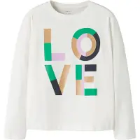 Name it T-Shirt 'NKFORINDA' or / vert / orchidée / blanc