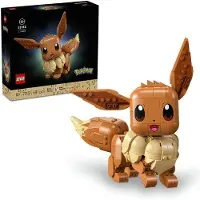 LEGO Pokémon Évoli, Set de Construction Collector pour Adulte, Figurine Articulée, Modèle 72151