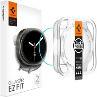Spigen Protection d'écran EZ FIT Glas.tR avec applicateur pour Samsung Galaxy Watch 9 / Watch 8 - 40 mm - Transparent