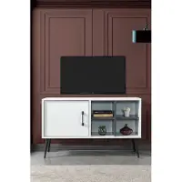 Skye Decor , support TV de haute qualité (3 pièces), finition chêne saphir, 100 cm, 100% mélaminé