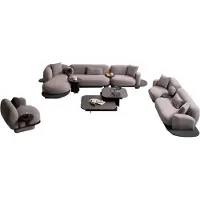 Xl Moebel Gmbh Exklusive Graue Sofagarnitur Textil Sofa Polstersessel Couchtisch