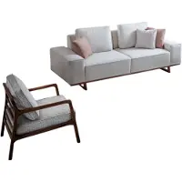 AEA Designer Sofagarnitur Weißer Polster 3-Sitzer Stilvoller Sessel