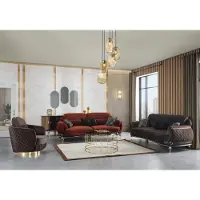 AEA Sofalandschaft Polstermöbel Kombination Couchmöbel Sofa Wohnzimmergarnitur 3+3+1