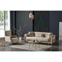 AEA Wohnzimmer Sofagarnitur Dreisitzer Sessel Couch Set Sofa 3 Sitzer Luxus Sessel