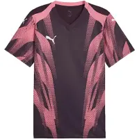 Puma Hommes, T-shirt de sport, teamFINAL Graphic+ Jersey (S), Rouge, Blanc, Noir, Violet