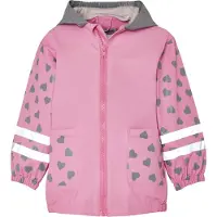 Playshoes Veste fonctionnelle 'Katze' anthracite / gris foncé / rose / blanc