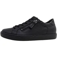 Ecco Classic Sneaker W : Chaussures de sport pour femmes, à lacets, noires, pour le quotidien