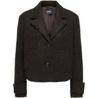 ONLY Veste mi-saison 'ONLValeria' brun foncé