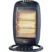 Ardes AR454B HALO 12 Chauffage radiant, sur pied, 1200 watts, 3 niveaux de chauffage