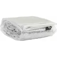 vidaXL Bâche transparente avec œillets 4x4 m PVC