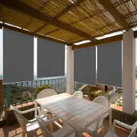 OEM Tente à rouleau thermorégulante - Occultante - Store vertical solaire - Tente à rouleau thermorégulante, imperméable - Anthracite, 180 x 240 cm
