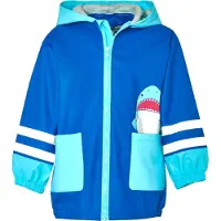 Playshoes Veste fonctionnelle 'Hai' bleu / bleu clair / rose / blanc