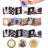 Taf Toys Pram Book Urban Garden livre éducatif contrastant 1 pcs