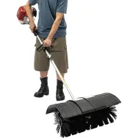 StarTech.com Brouette à essence - Balai rotatif pour neige - Moteur 2 temps, 1 cylindre, 52 cm³, 1,7 kW / 2,3 ch, largeur de la brosse : 58 cm, diamètre de la brosse : 25,5 cm, réservoir : 1,0 litre - Noir