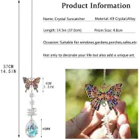 OEM Coquilles d'ailes cristallines pour fenêtres - Créeurs d'arc-en-ciel pour la décoration intérieure, avec une œuvre d'art en verre