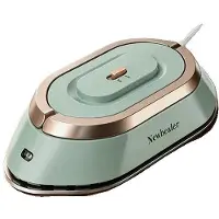 OEM Fer à repasser de voyage portable, double tension, chauffage rapide, vert, compatible 100V-240V, prise de type C (Europe)