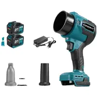OEM Ventilateur turbo, moteur sans balais, vitesse du vent élevée, ensemble de 2 batteries de 4,5 Ah