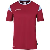 Uhlsport Squad 27 Maillot manches courtes homme - Bordeaux / Skyblue