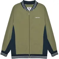 Lambretta Vintage Track Jacket Hommes Veste rétro SS4100 KHKI-MARINE-BLANC