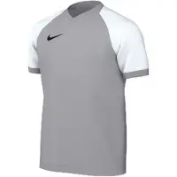 Nike Maillot de football Dri-FIT Trophy Vi, manches courtes, pour enfants plus grands, couleur gris loup/blanc