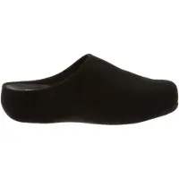 FitFlop - Sabots "Shuv" pour femmes, en feutre, modèle HD269 (taille 38 EU), couleur noire