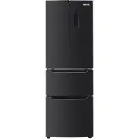 MPM Réfrigérateur-congélateur à portes battantes 351-SBF-07, finition inox
