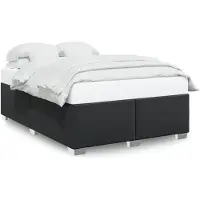 vidaXL Sommier noir 160x200 cm similicuir