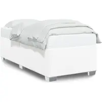 vidaXL Sommier blanc 100x200 cm similicuir