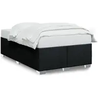 vidaXL Cadre de lit sans matelas noir 120x200 cm Tissu