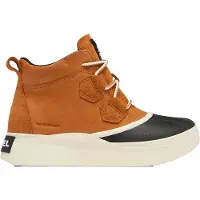 Sorel - Après-skis confortables et imperméables - Out N About IV Classic WP W Taffy Black pour Femme en Cuir - Taille 40,5 - Marron