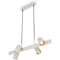 Briloner Suspension Lampe suspendue Salle manger 4 ampoules Pivotante Salon Spots