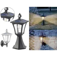 ROYAL GARDINEER Lanterne et applique LED solaire 300 lm avec capteurs PIR SWL-115