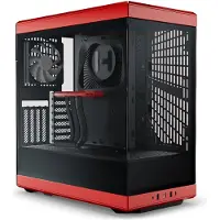 HYTE Y40 Red Black ATX Midi Tower Boîtier Gaming rouge/noir, fenêtre latérale