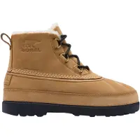 Sorel - Bottes chaudes et imperméables - Ambler Fireside Chukka WP Caribou Buff Black pour Homme en Cuir - Taille 44 - Marron